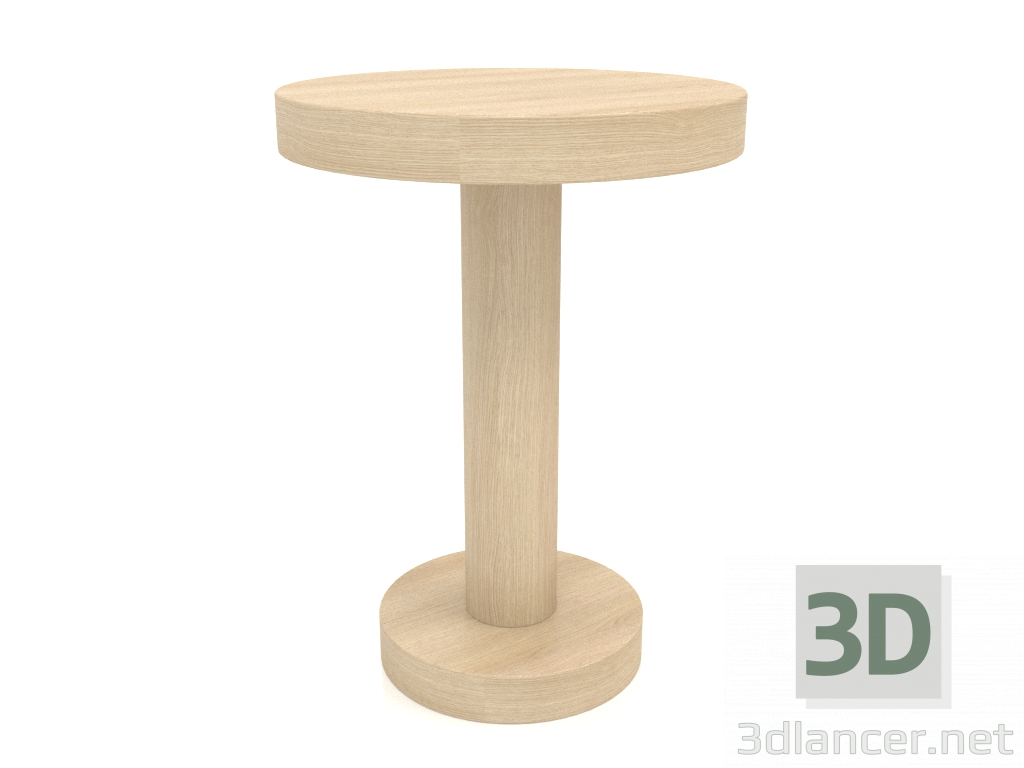 Modelo 3d Mesa de centro JT 023 (D=400x550, madeira branca) - preview