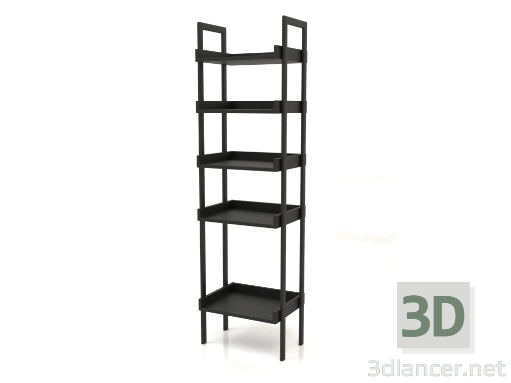 modello 3D Rack ST 03 (senza piedistallo) (550x400x1900, legno nero) - anteprima