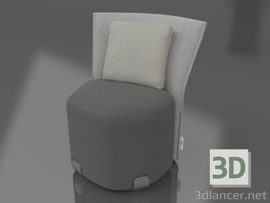 modèle 3D Chaise de salle à manger (Anthracite) - preview