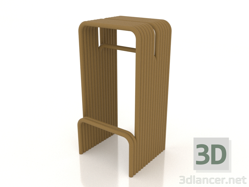 Modelo 3d Banco de bar (amarelo) - preview