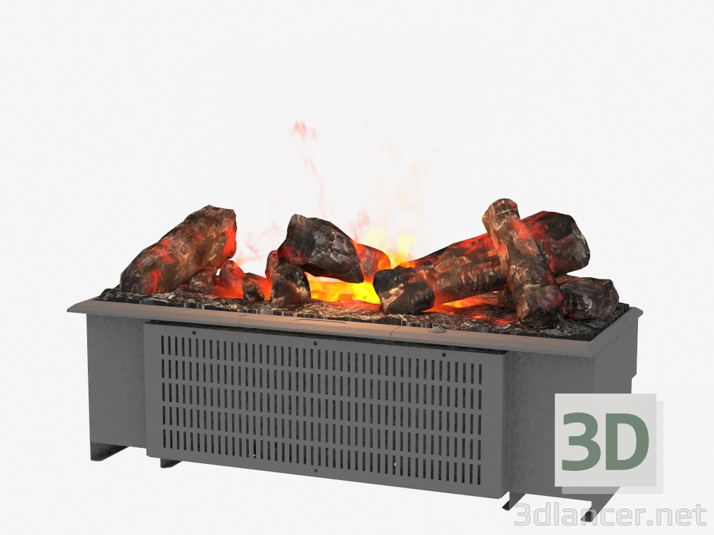 3d model Chimenea eléctrica de casete 600 - vista previa