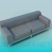 3D Modell Sofa 2-Sitzer - Vorschau