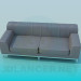 3D Modell Sofa 2-Sitzer - Vorschau