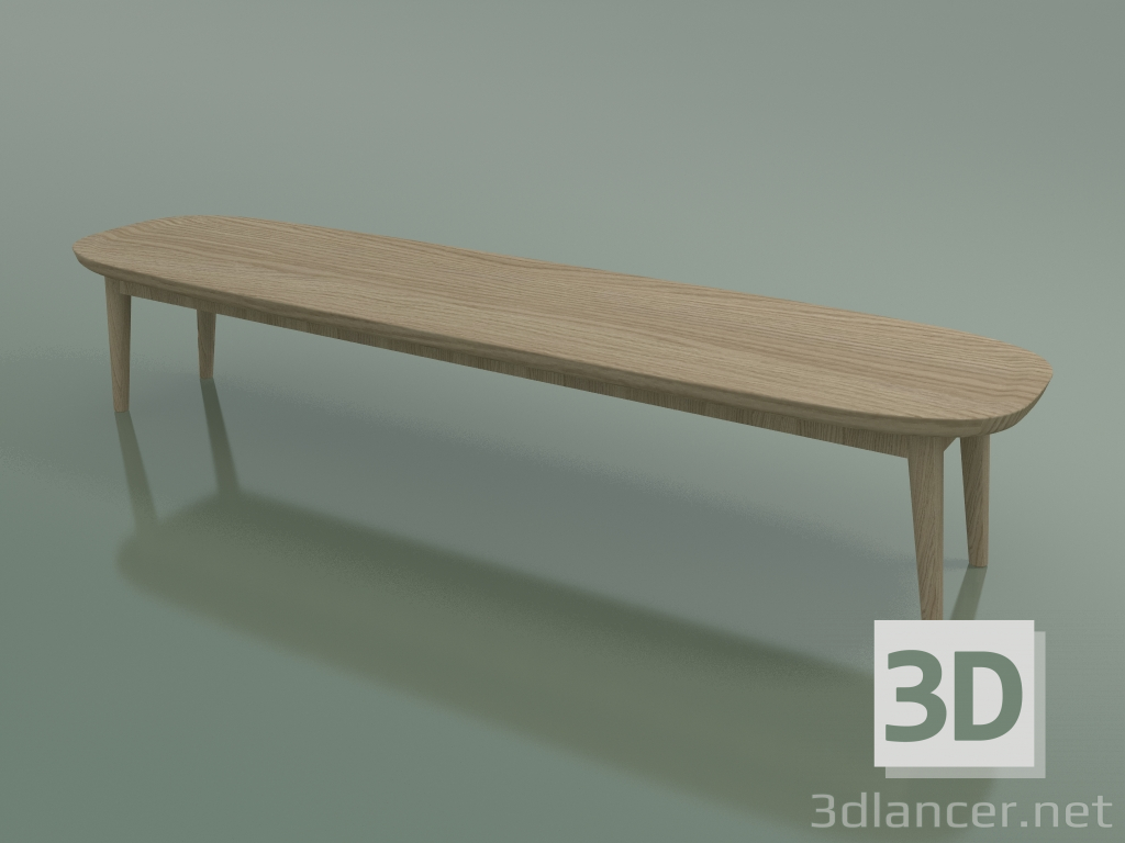 Modelo 3d Mesa de centro oval (248 R, Rovere Sbiancato) - preview