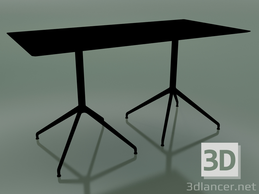 3d model Mesa rectangular con una base doble 5736 (H 72.5 - 69x139 cm, negro, V39) - vista previa