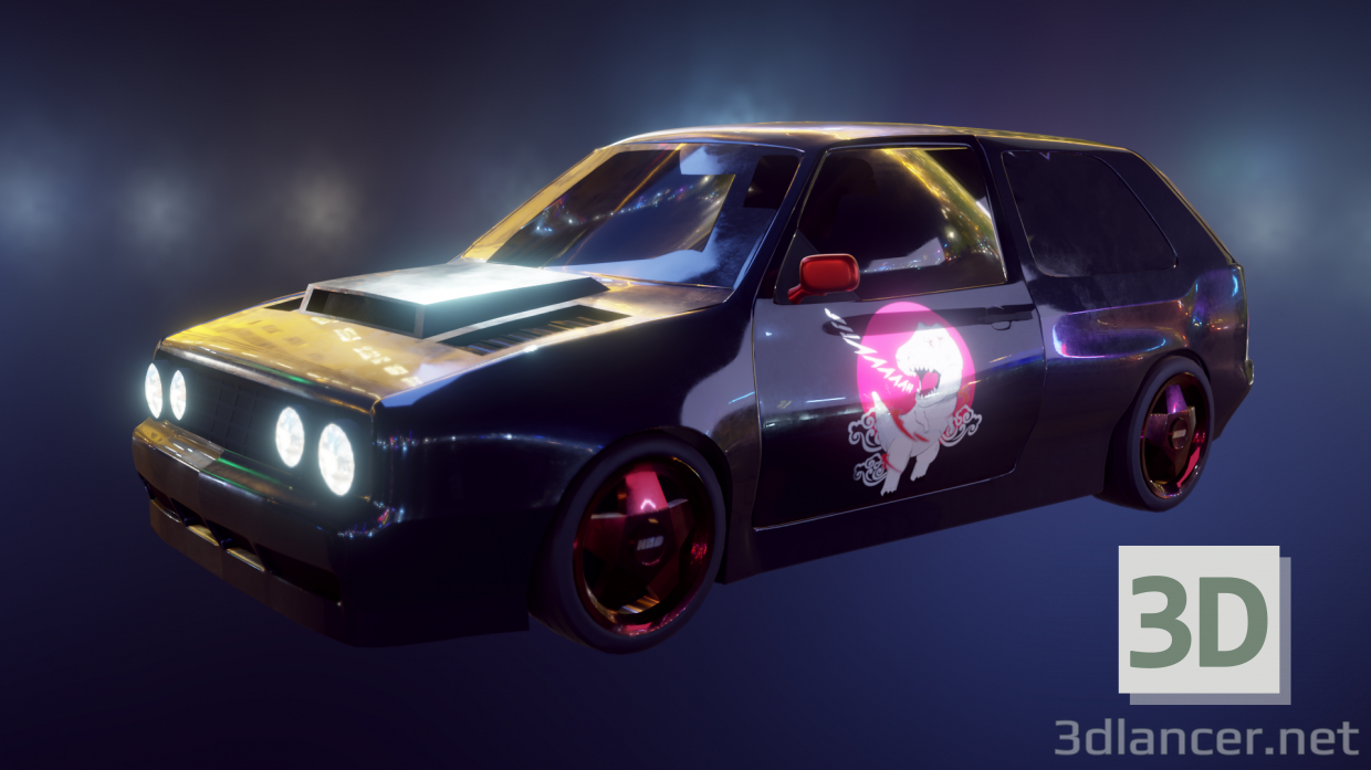 3d 1992 Volkswagen Golf GTI модель купити - зображення