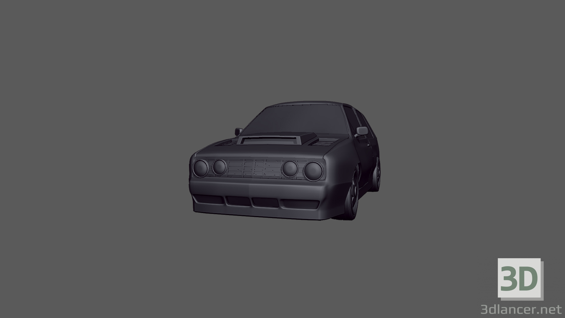 3d Volkswagen Golf GTI 1992 года модель купить - ракурс