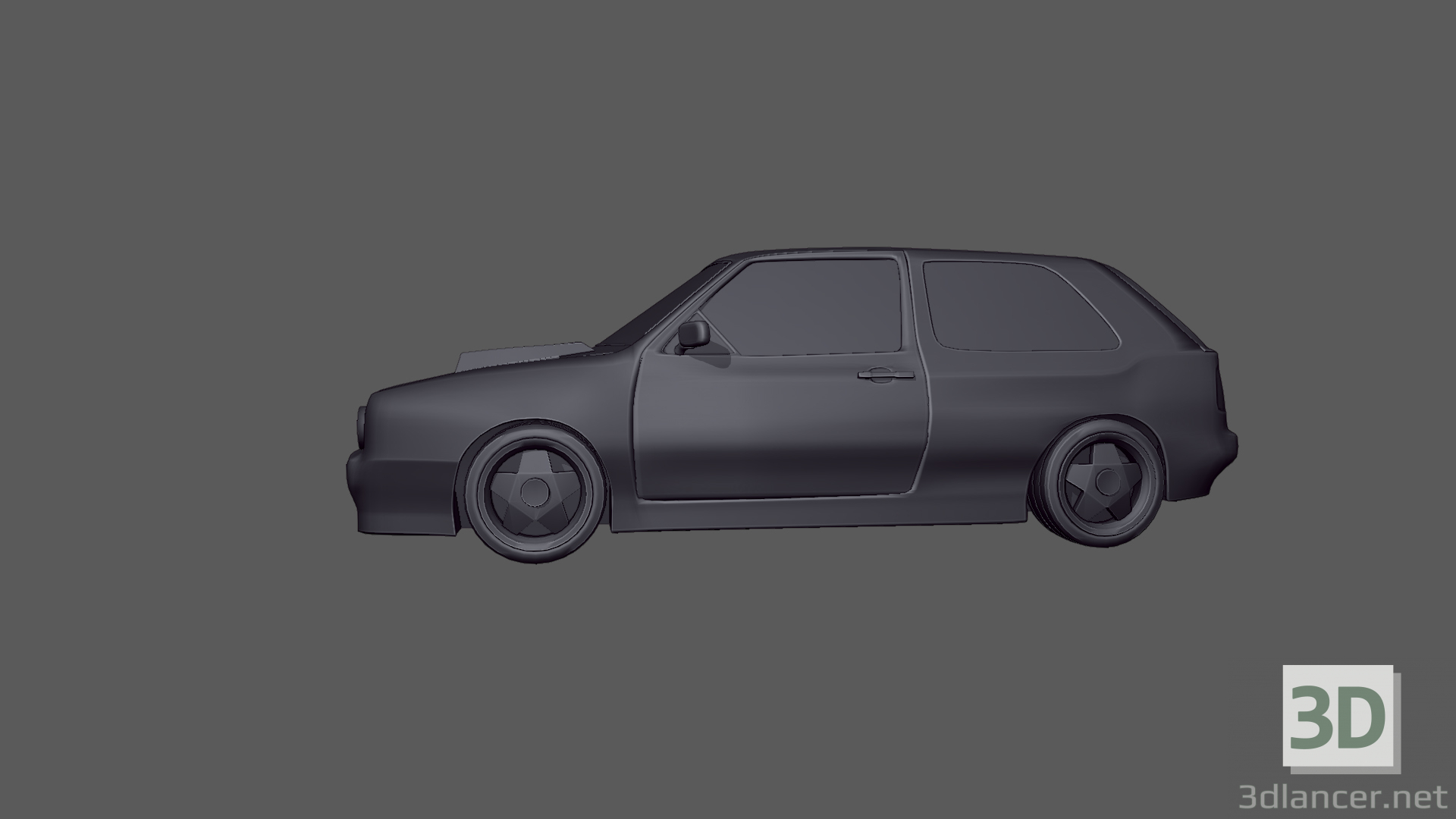 3d 1992 Volkswagen Golf GTI model buy - render