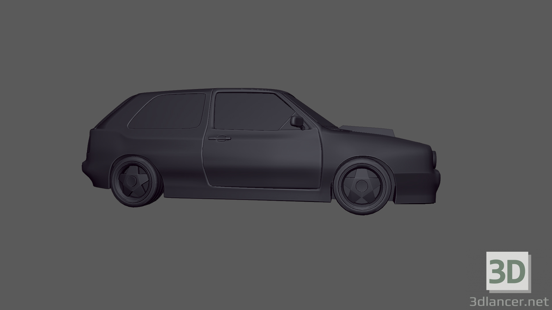 3d 1992 Volkswagen Golf GTI model buy - render