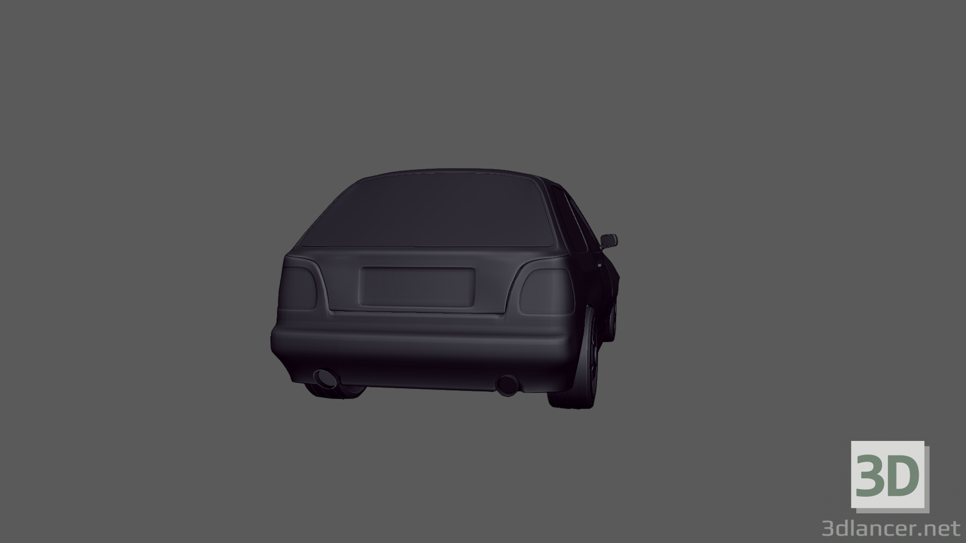 3d 1992 Volkswagen Golf GTI model buy - render