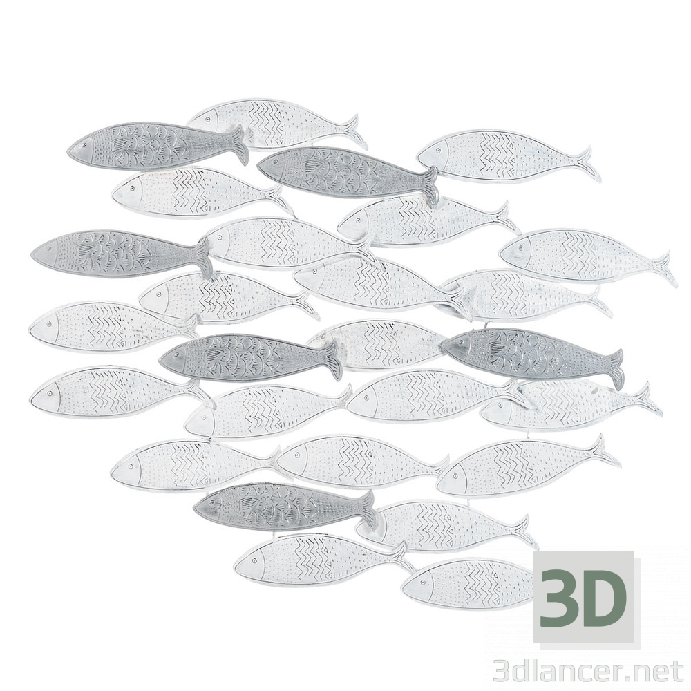 3d model fish - preview