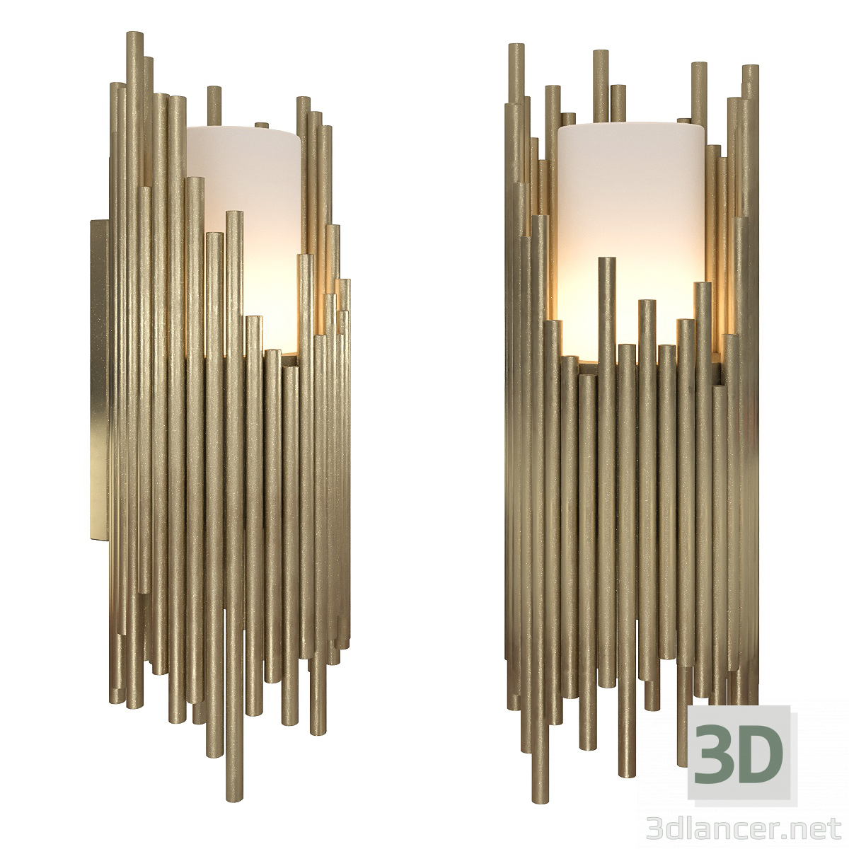 Lámpara de pared BARTOLI 3D modelo Compro - render