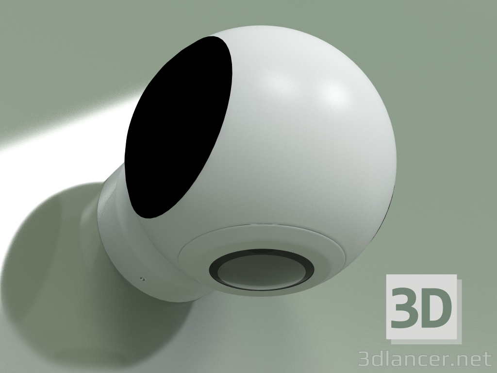 3D modeli Duvar lambası RWLB088 1W WH+BK 4000K - önizleme