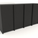 3d model Modular wardrobe ST 07 (1530x409x816, wood black) - preview