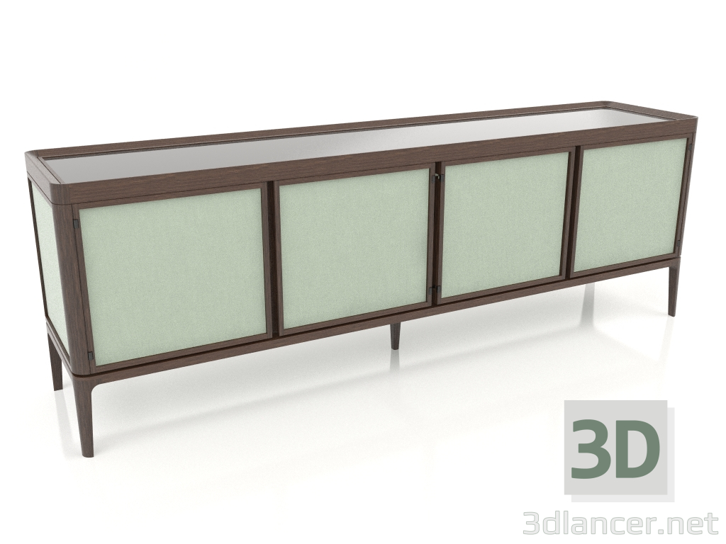 modèle 3D Buffet 4 portes Complet - preview