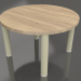 3d model Mesa de centro D 60 (oro, madera de iroko) - vista previa