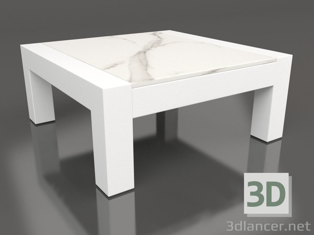 modello 3D Tavolino (Bianco, DEKTON Aura) - anteprima