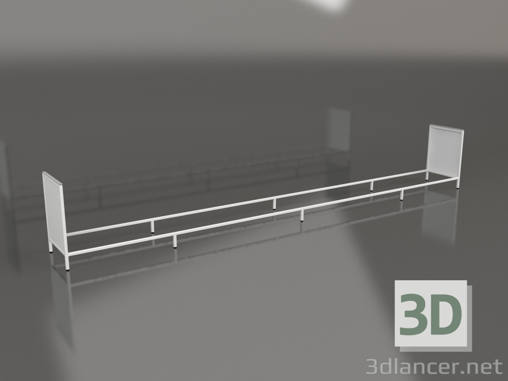 3d model Island V1 (wall) on 60 frame 10 (grey) - preview