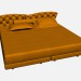 Modelo 3d Cama de casal SUPER ROY CAPITONNE - preview