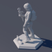 modello 3D di statuetta comprare - rendering