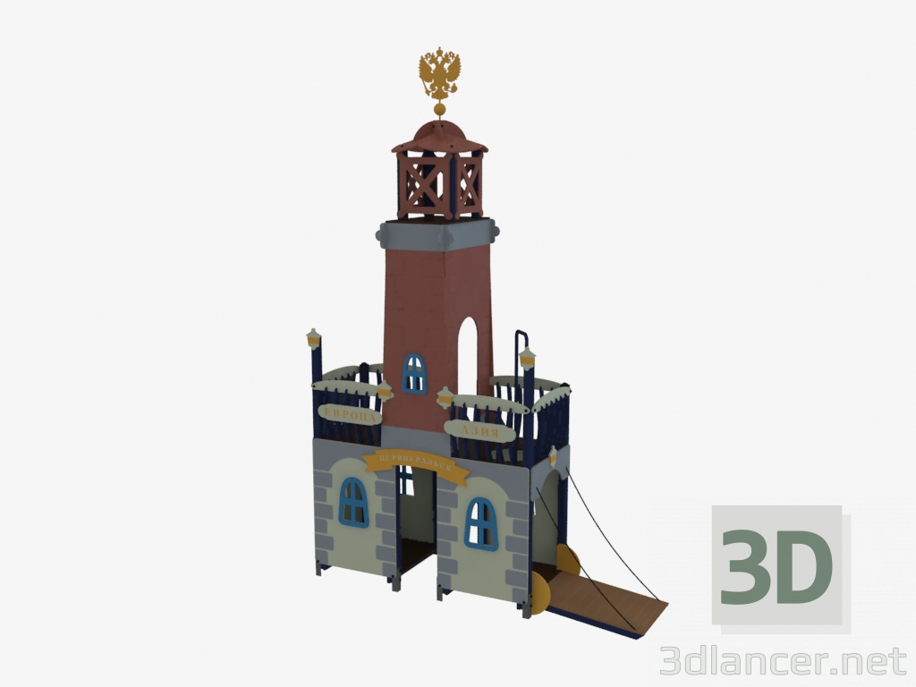 3d model El juego infantil el complejo Europa-Asia (5501) - vista previa