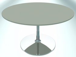 Table de restaurant ronde (RR40 Chrome G3, Ø800 mm, 480 mm, base ronde)