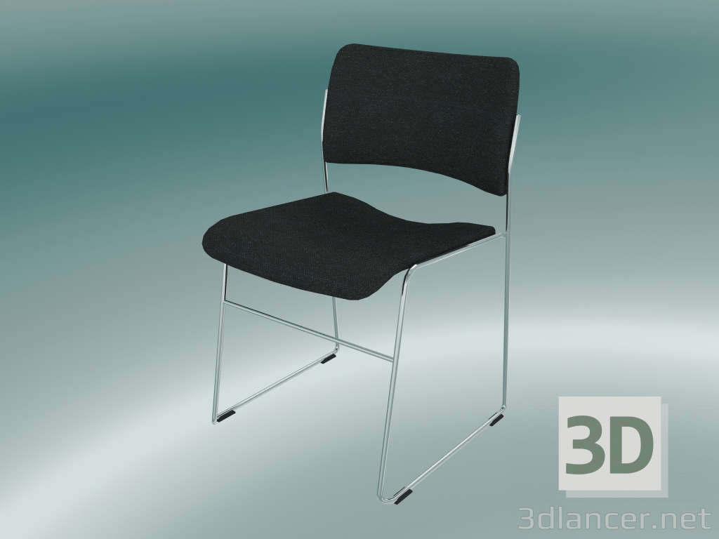 modèle 3D Chaise rembourrée - preview