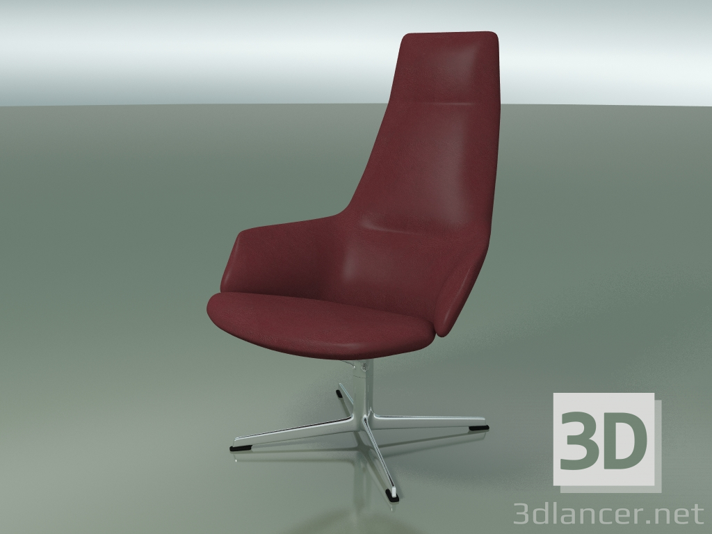 modello 3D Poltrona su 4 pilastri 1920 - anteprima