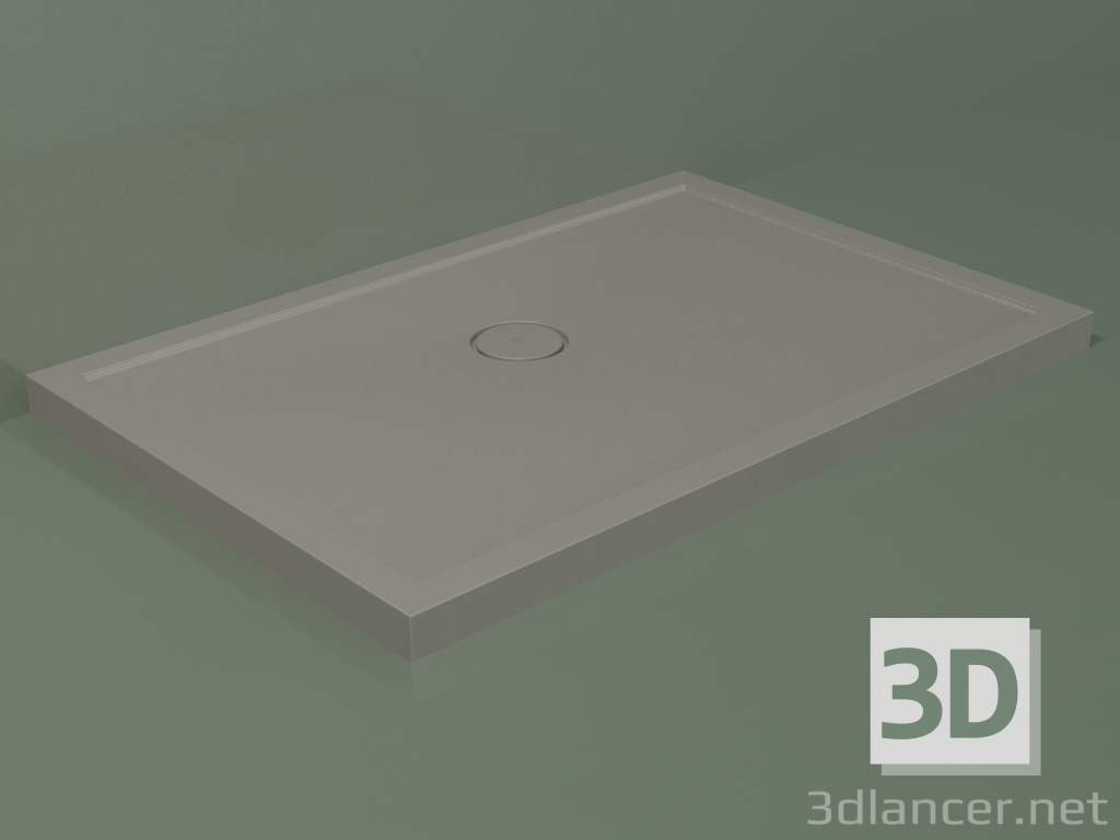 3d model Plato de ducha Medio (30UM0121, Clay C37, 120x80 cm) - vista previa