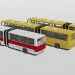 Ikarus 280 bus 3 modificaciones 3D modelo Compro - render