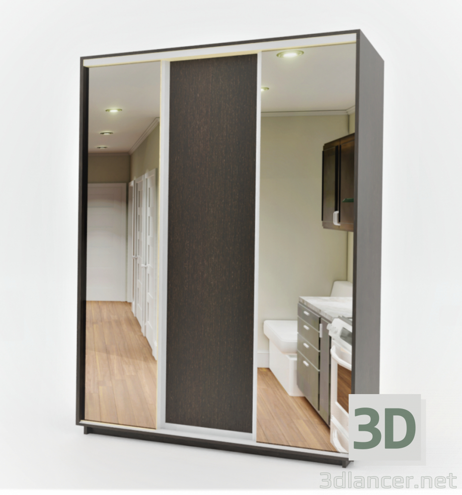 3d Wardrobe model buy - render