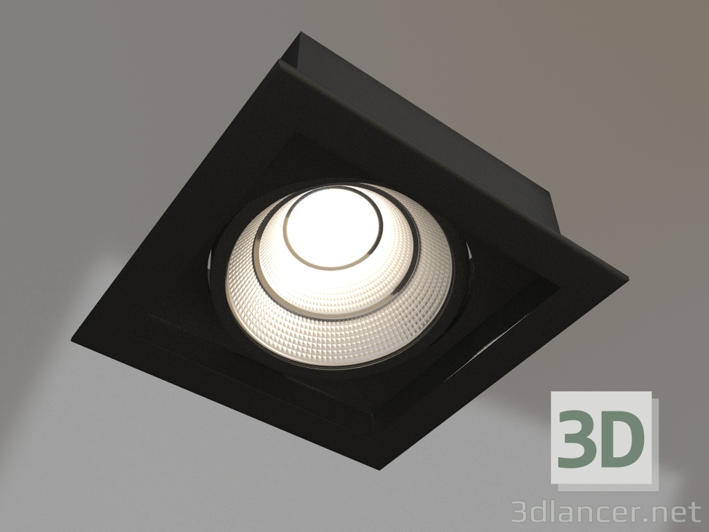 3d модель Світильник CL-KARDAN-S152x152-25W White6000 (BK-BK, 30 deg) – превью