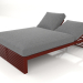 Modelo 3d Cama para descanso 140 (Vinho tinto) - preview