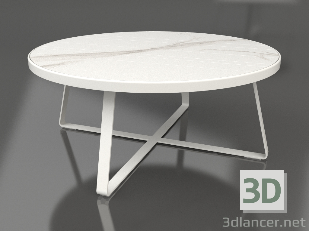 3d model Mesa de comedor redonda Ø175 (DEKTON Aura, gris ágata) - vista previa