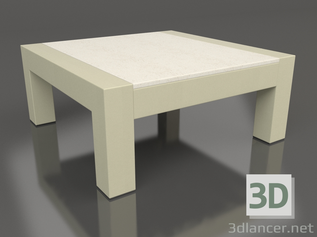 3D Modell Beistelltisch (Gold, DEKTON Danae) - Vorschau