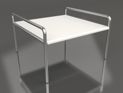 Couchtisch 76 mit Aluminium-Tischplatte (Achatgrau)