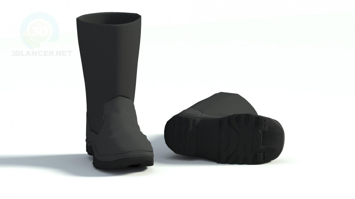 3D Modell Stiefel - Vorschau