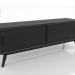 3d model TV cabinet 2 1500 mm (black RAL 9005) - preview