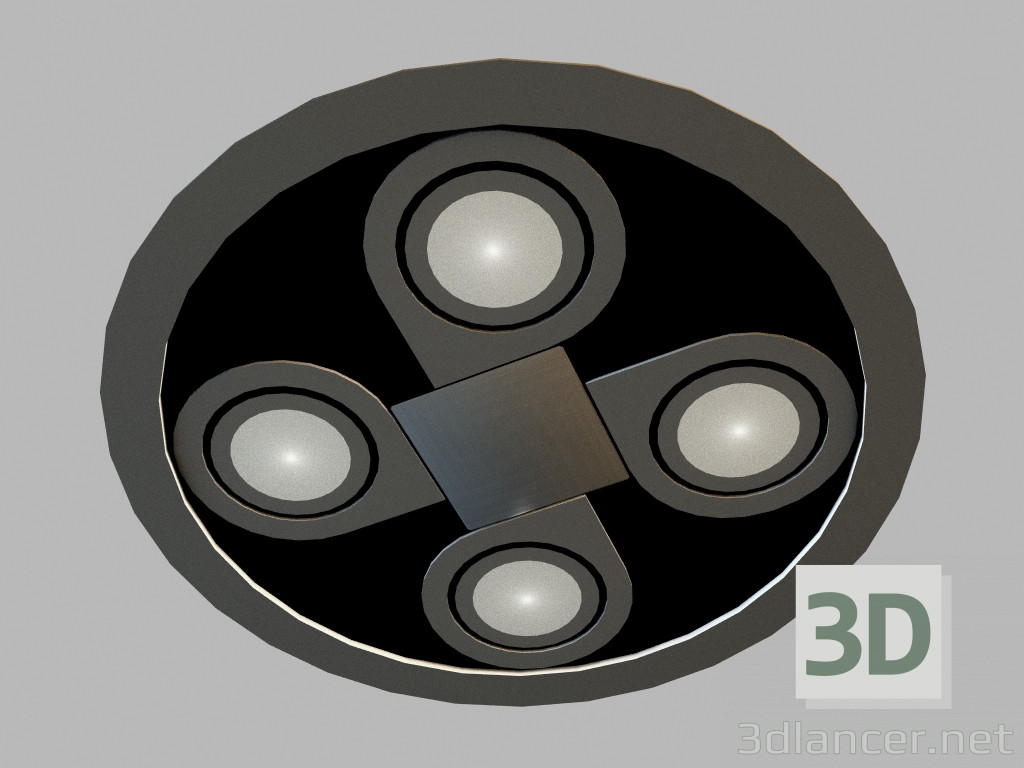 3d model Ceiling recessed lamp 8144 - preview