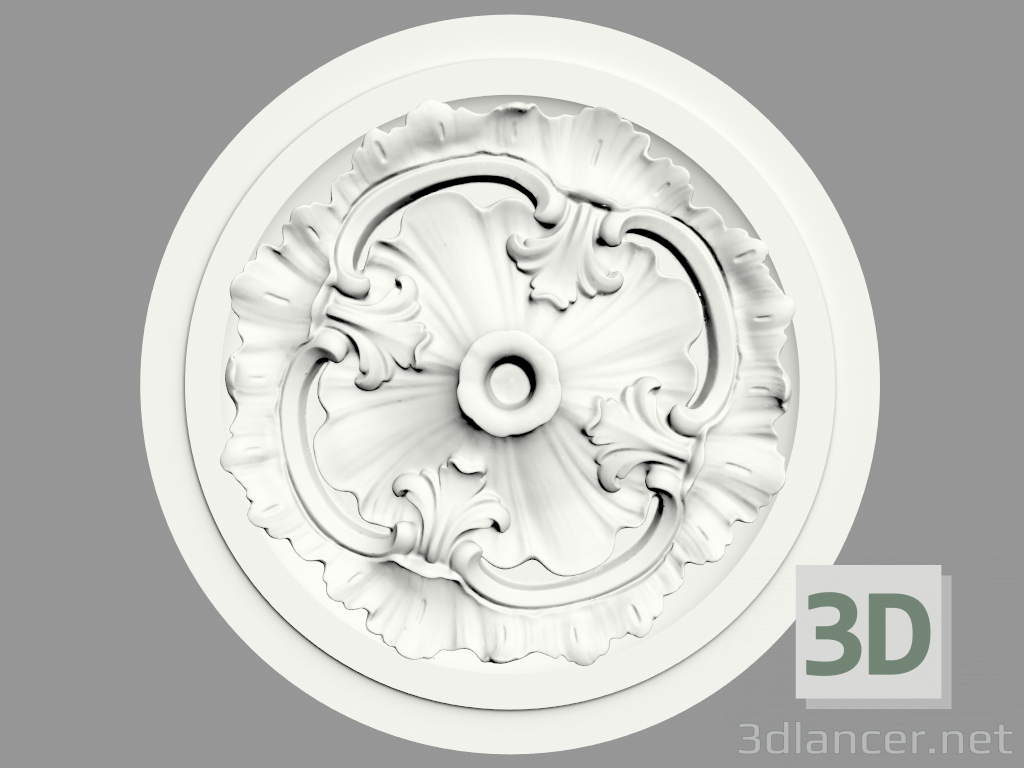 modello 3D Uscita a soffitto (P137) - anteprima