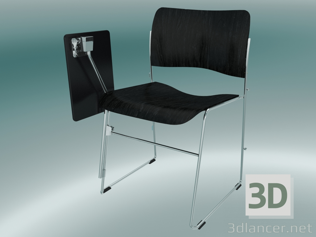 3d model Chair with a lowered table - preview