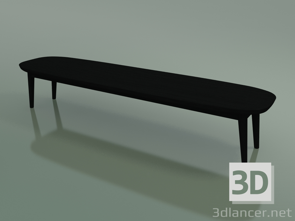 3d model Mesa de centro ovalada (248 R, negra) - vista previa