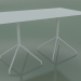 Modelo 3d Mesa retangular com base dupla 5737 (H 72,5 - 79x139 cm, Branco, V12) - preview