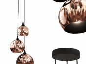 Pendant lamp Copper Trio