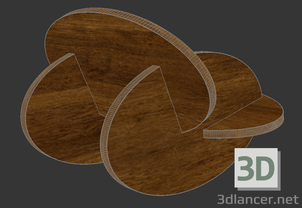 3D Oval sandalye modeli satın - render