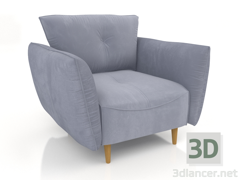 3d model silla lyukke - vista previa