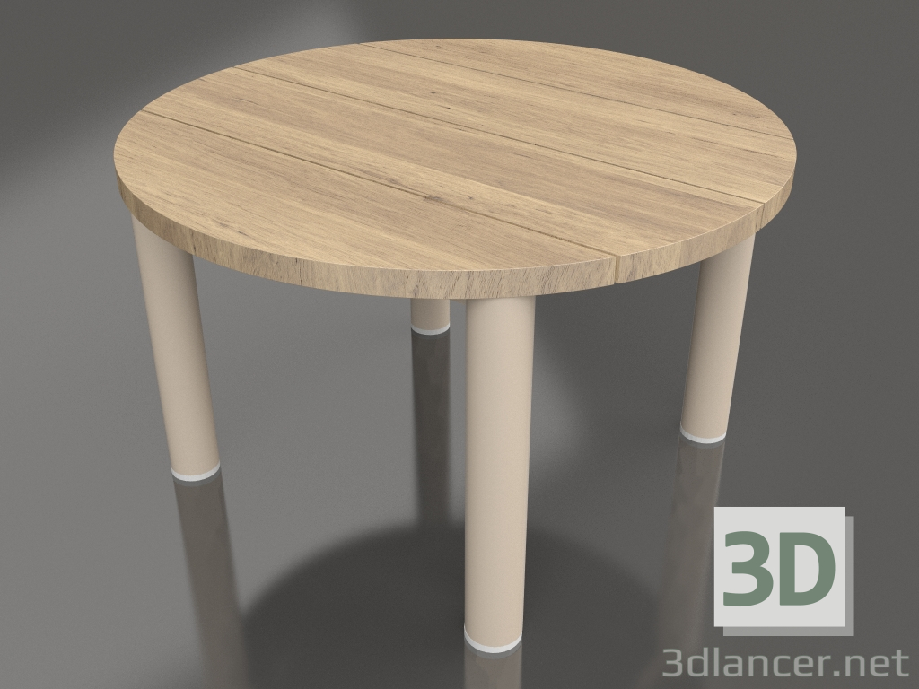 modèle 3D Table basse D 60 (Sable, bois Iroko) - preview