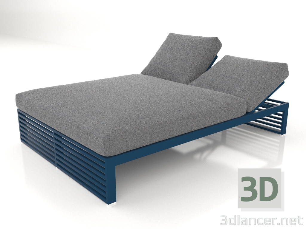 Modelo 3d Cama para descanso 140 (azul cinza) - preview