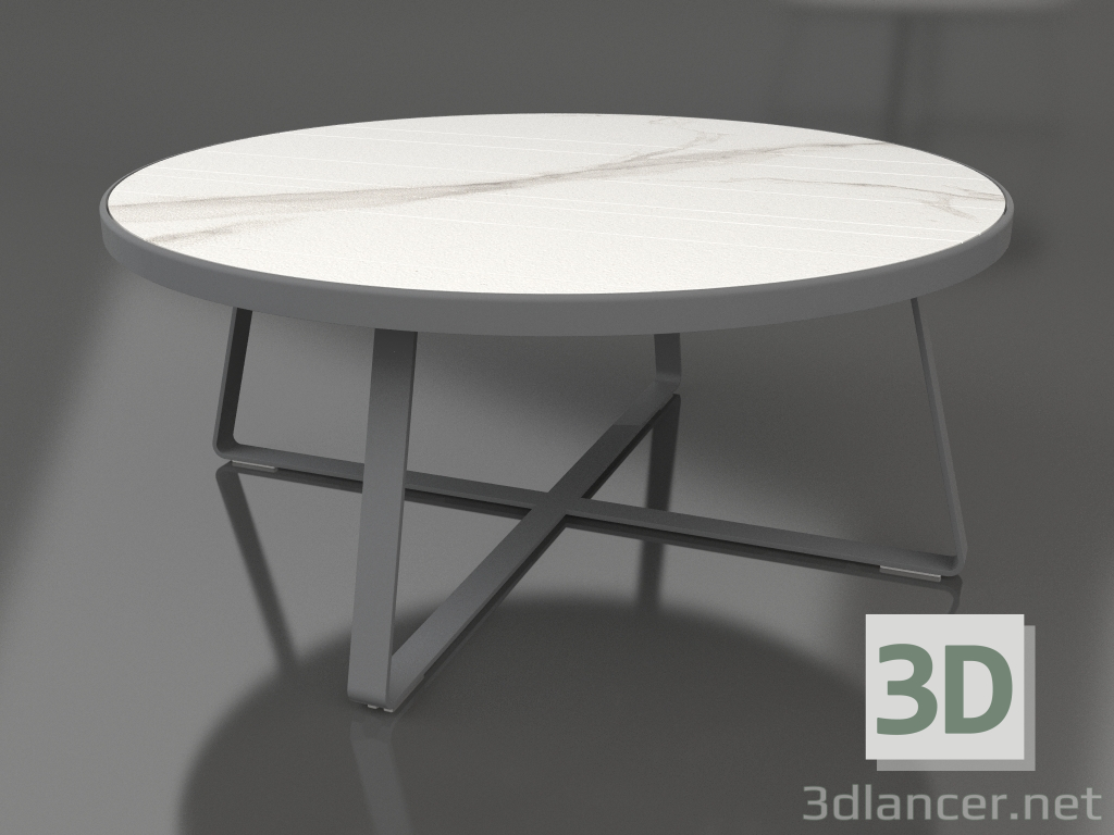 3d модель Стіл обідній круглий Ø175 (DEKTON Aura, Anthracite) – превью