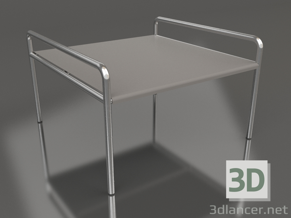 3d model Coffee table 76 with an aluminum tabletop (Quartz gray) - preview